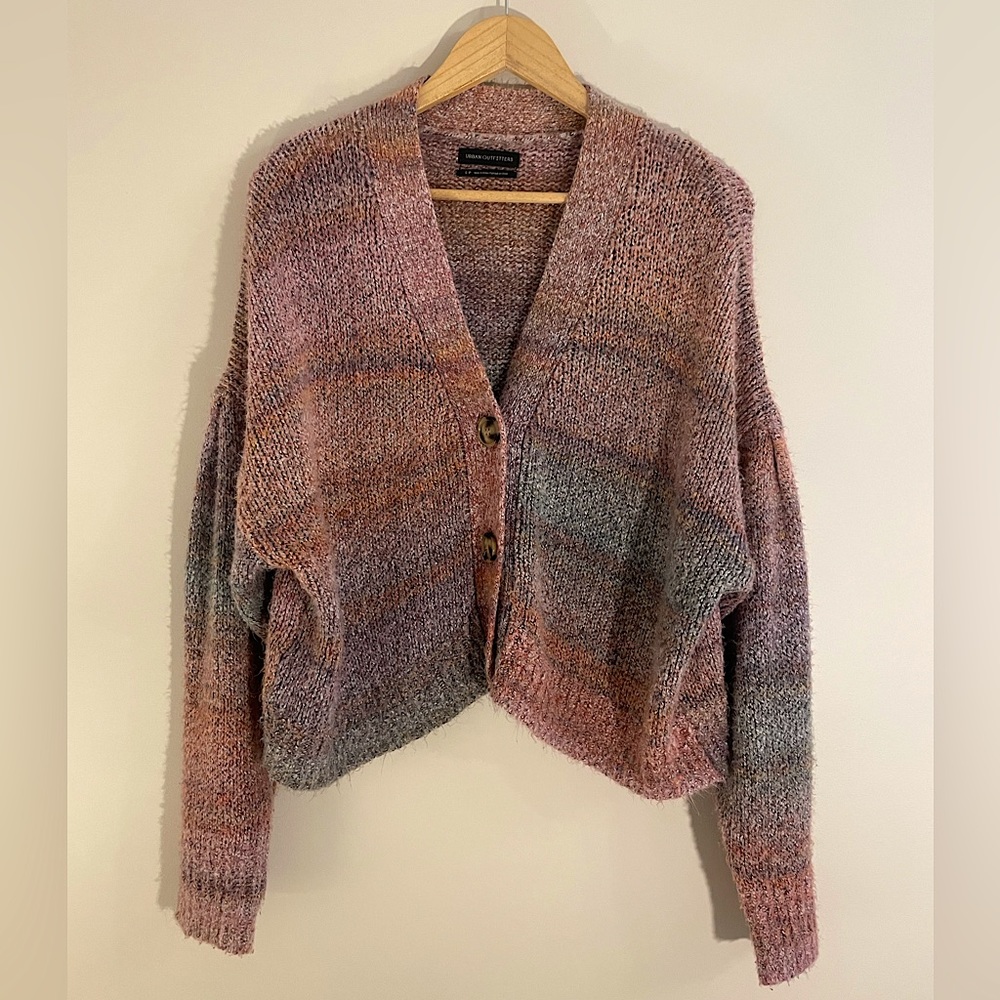 Urban Outfitters Cropped Cozy knit slouchy super soft cardigan. Small